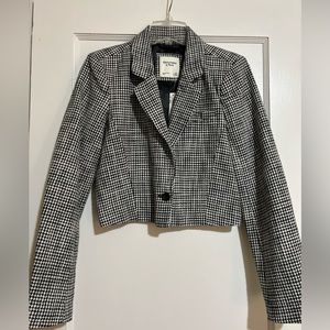 Abercrombie Fitch A&F Cropped Tweed Blazer Extra Small XS
